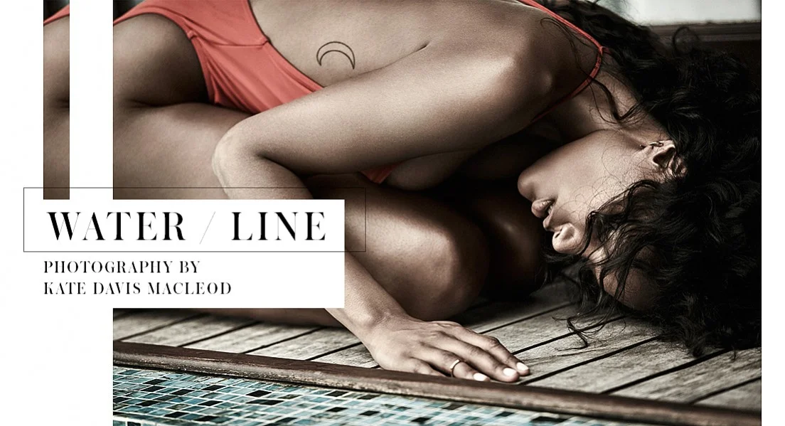 Red swimsuit: stylist's own
