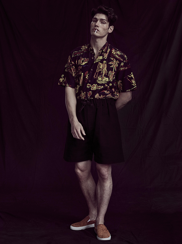 Shirt by Our Legacy / Shorts by Phoebe English / Shoes by Diemme