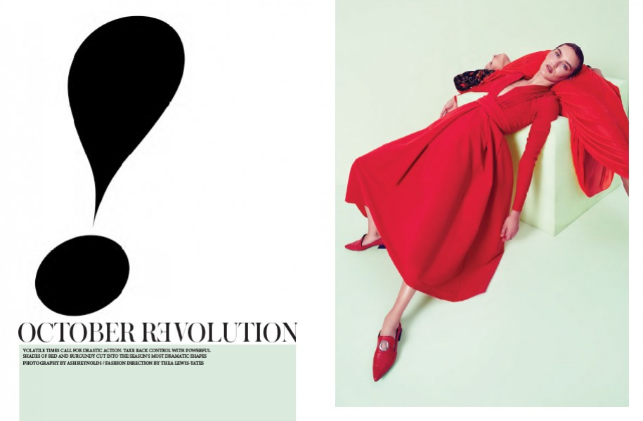 Both Dresses: Preen by Thornton Bregazzi / Shoes: Rejina Pyo x Yuul Yie