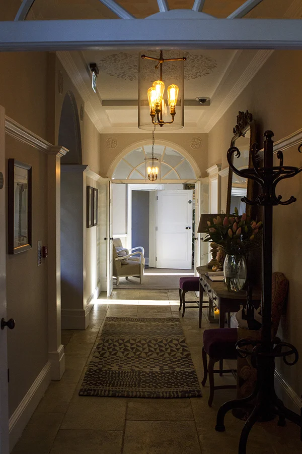 The hallway in Foxhill Manor