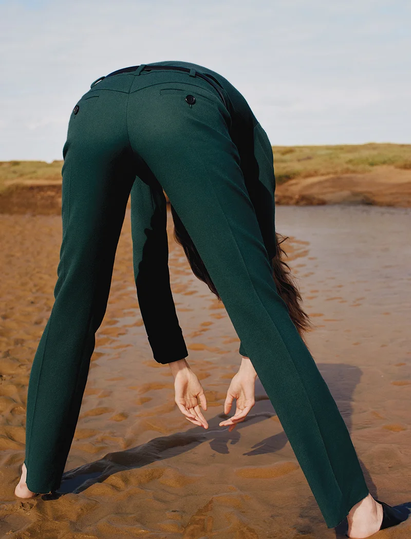 Jumpsuit: Chloé / Shoes: Tibi