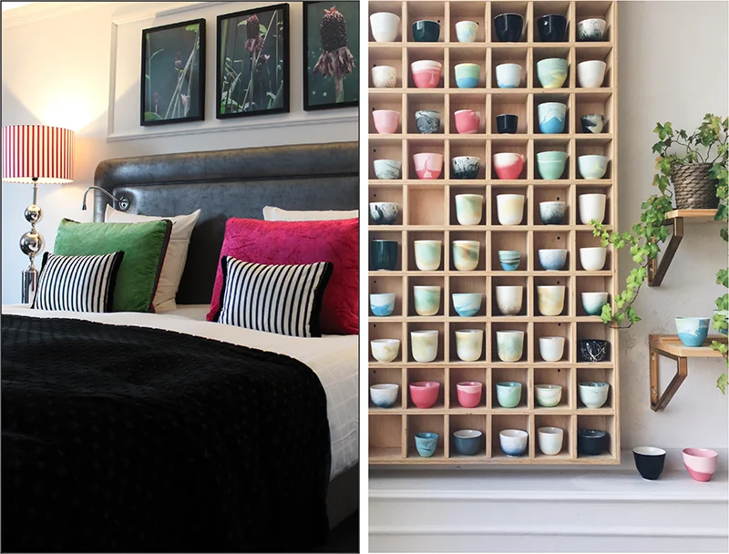 Left: Superior Room / Right: Ceramics at MK studio