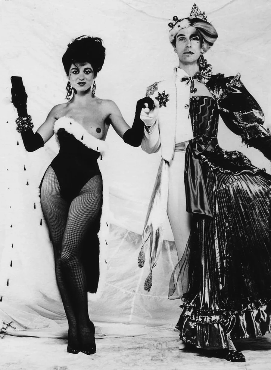 Luciana Martinez and Andrew Logan at The Alternative Miss World in 1981