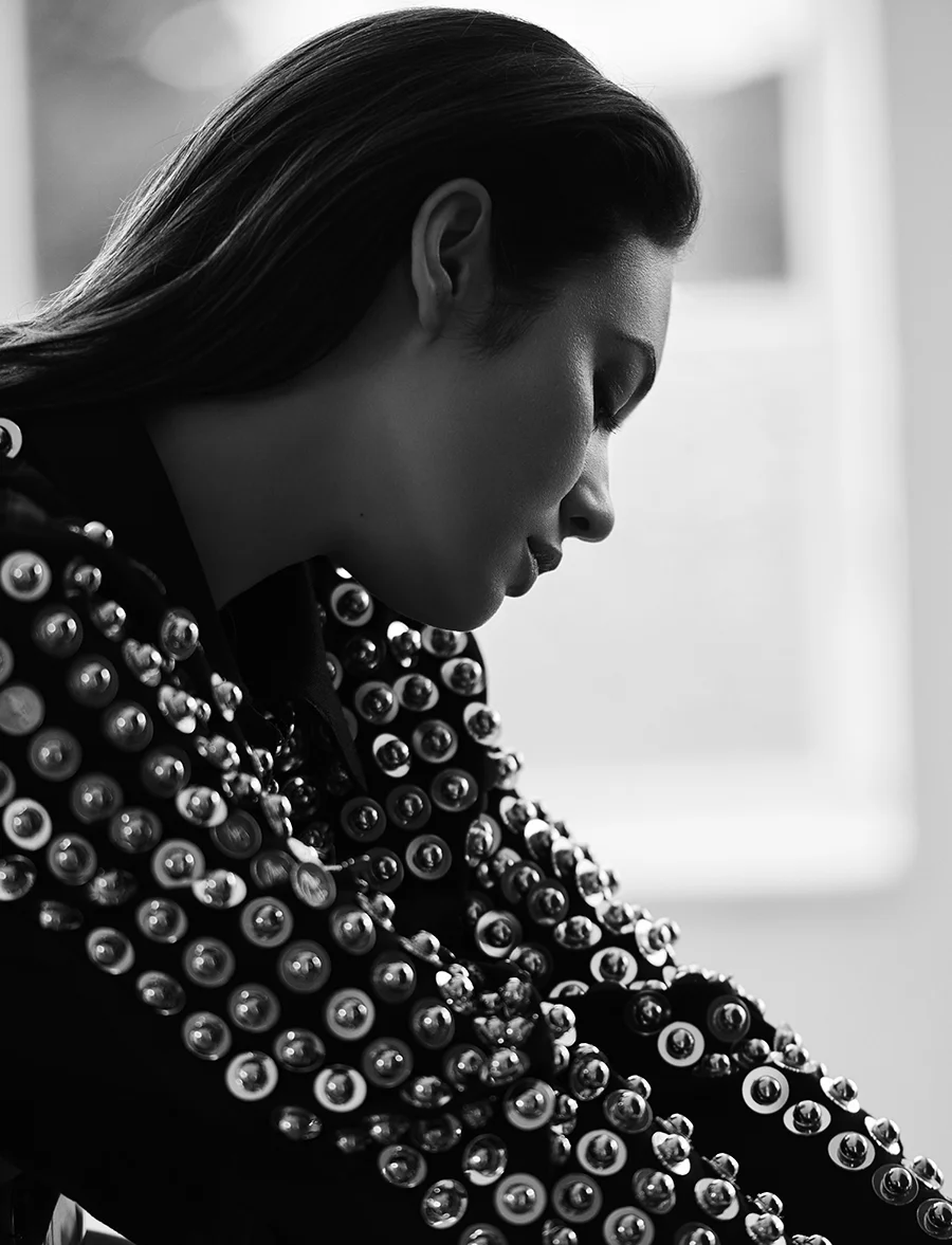 Embellished denim jacket: David Koma