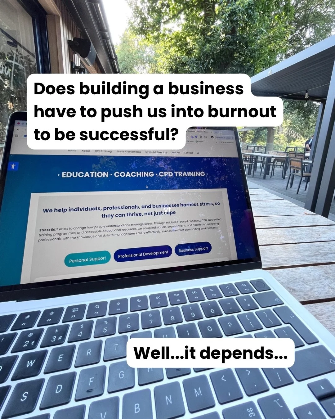 📈 As a stress management coach, one of the non-negotiable principles that guides how I build Stress Ed. is &lsquo;periodisation&rsquo;

This means knowing and being intentional about...
⚡ When to push.
🧠 When to pause, be creative think, learn and 