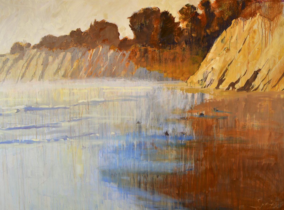gaviota painting oil landscape art