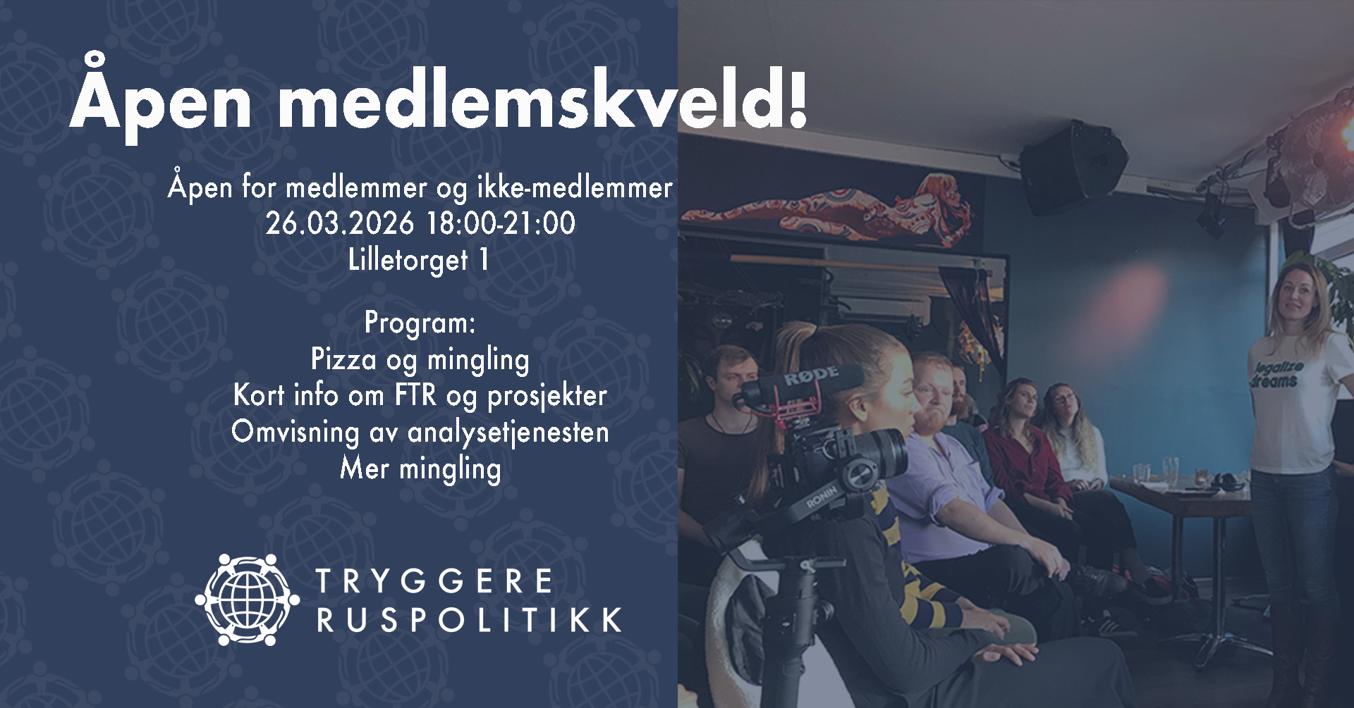 Åpen medlemskveld for FTR