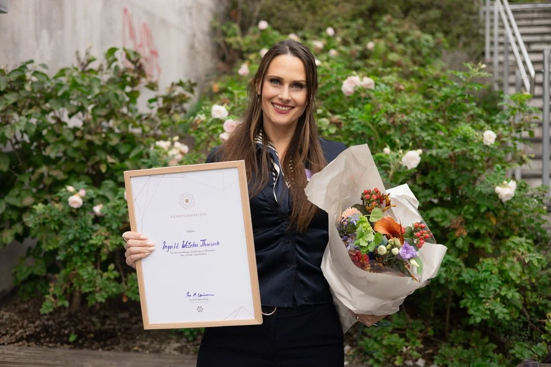 Ingvild Wetrhus Thorsvik er vinner av Rusreformprisen 2026