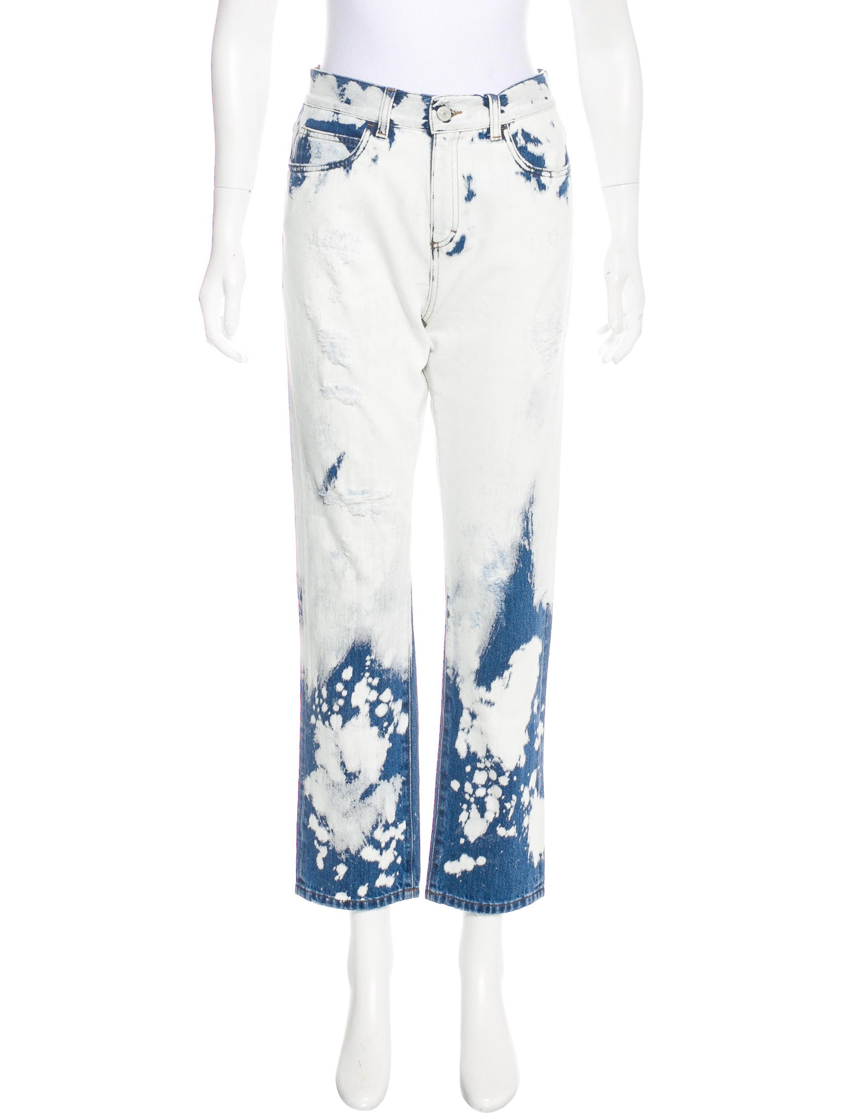 GUCCI High Rise Boyfriend Tie-Dye Print Jeans; Size: M; $595.00