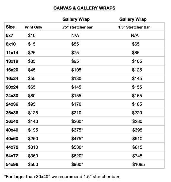 IMAGE WORKS — Canvas Printing & Gallery Wraps