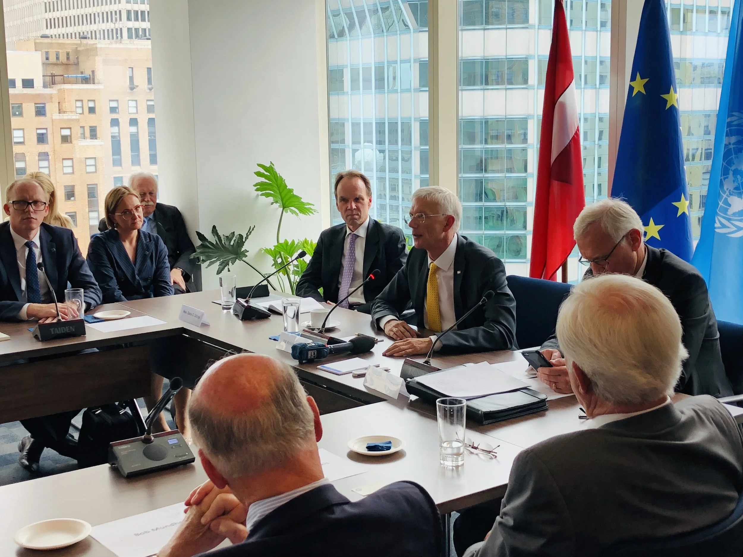 Large Turnout for Business Roundtable With Latvian Prime Minister Mr. Arturs Krisjanis Karins