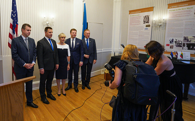 Baltic States Commemorated the 75th Anniversary of the Great Refugee Flight and the 30th Anniversary of the Baltic Way in New York Estonian House