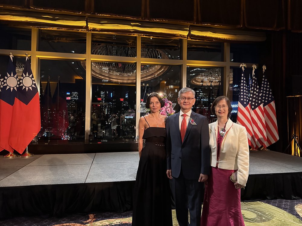 Ambassador and Mrs. James K. J. Lee of the Taipei Economic and Cultural Office in New York, and Inga Klimasauskiene, BACC representative