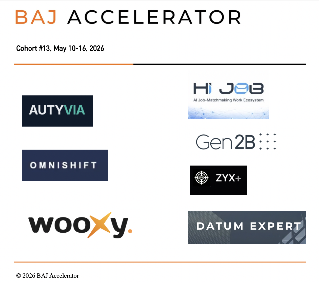 BACC Concludes BAJ Accelerator Cohort #13