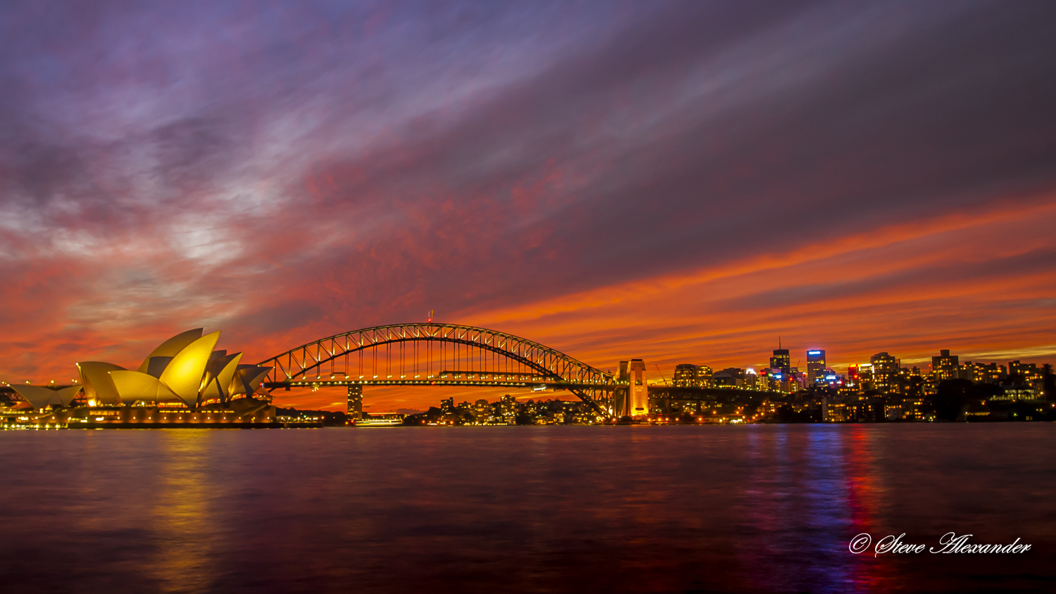 Sydney Harbor Bridge Sunset