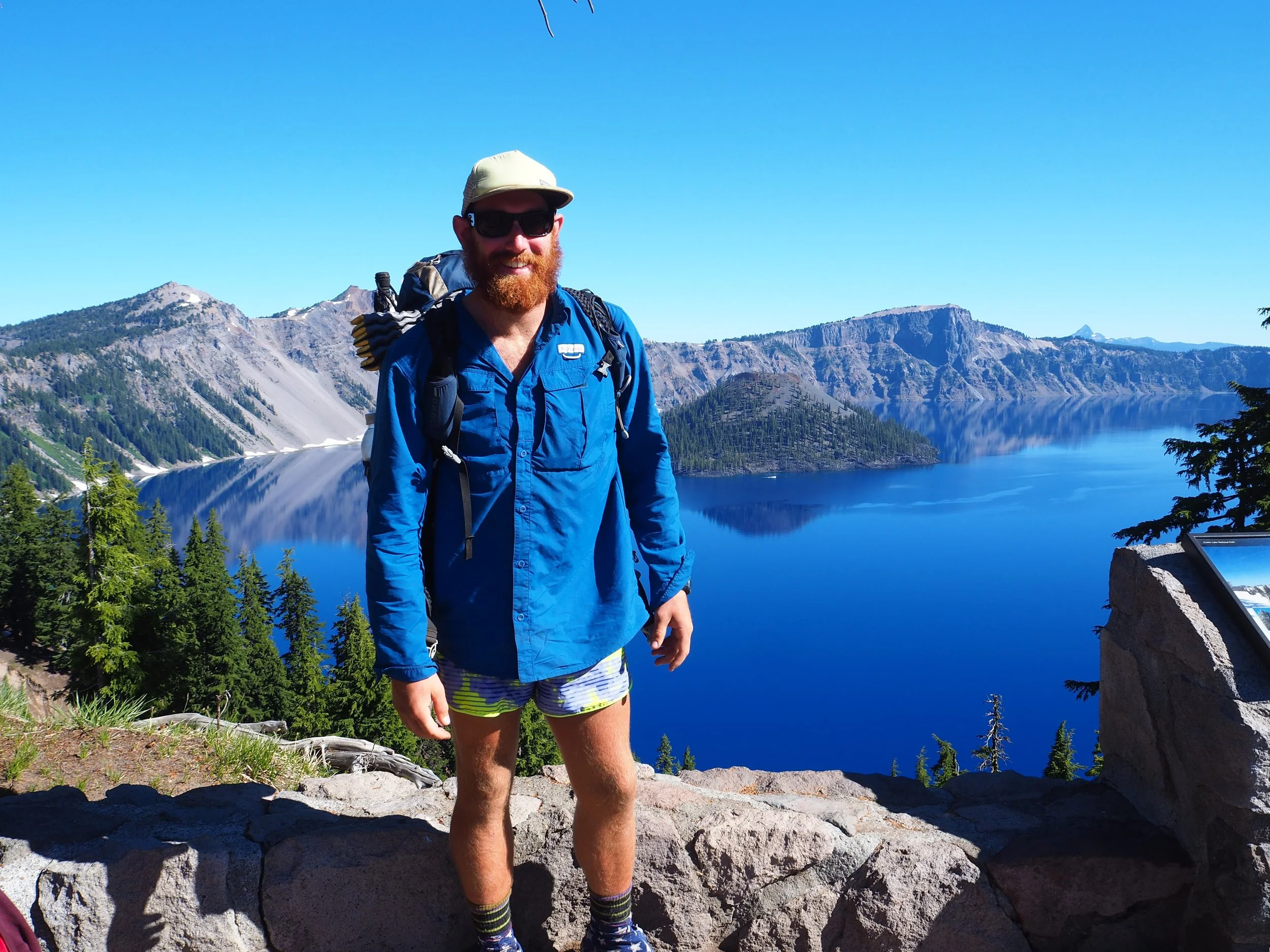 Crater Lake and new friends. 