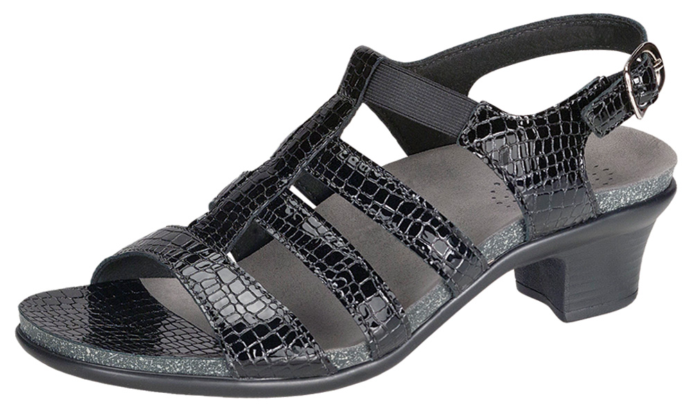 Women's Allegro - Black Croc — SAS Shoes Buffalo