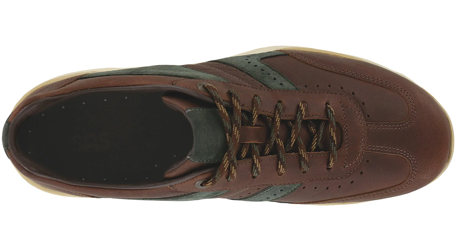 SAS CAMINO BRIAR SIZE 11.5 W Men\'s Tennis Shoes Leather Lace Up Brown‎ Sneakers Camino New Briar - Men main image 4