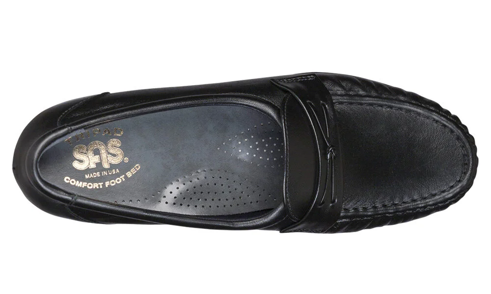 Penny Loafers Sas Loafer Easier Slip On Loafer Black — SAS Shoes