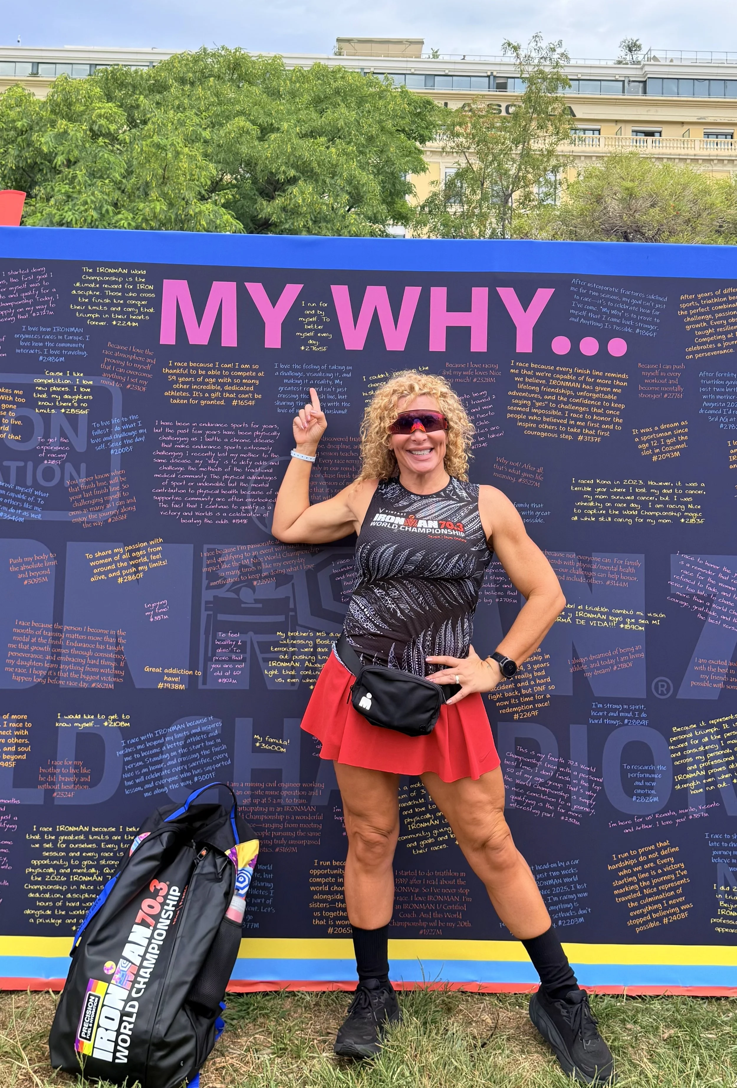 Rosa Laura at the expo in Nice IRONMAN 70.3 World Championship
