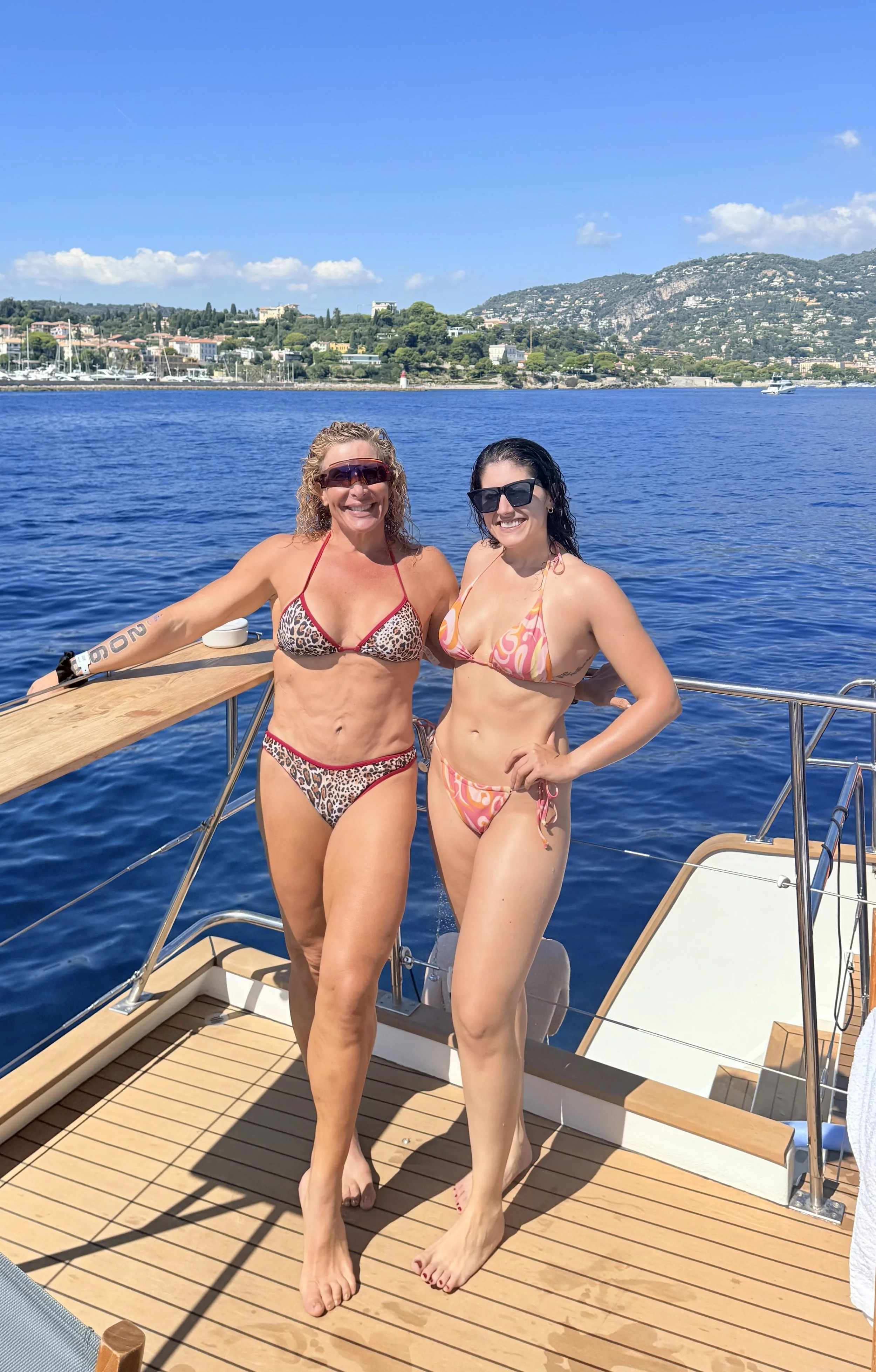 Rosa Laura with her daughter Asia in French Riviera after  IRONMAN 70.3 World Championship