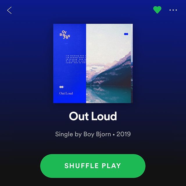New one out today. Out Loud. Link in bioooooo.