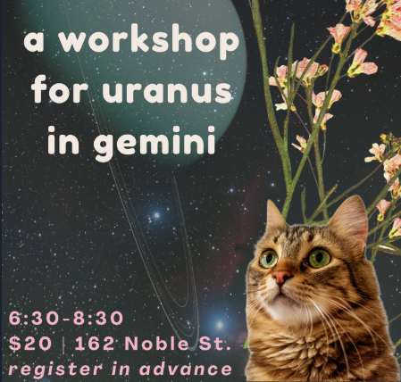 Uranus in Gemini workshop with E Wray