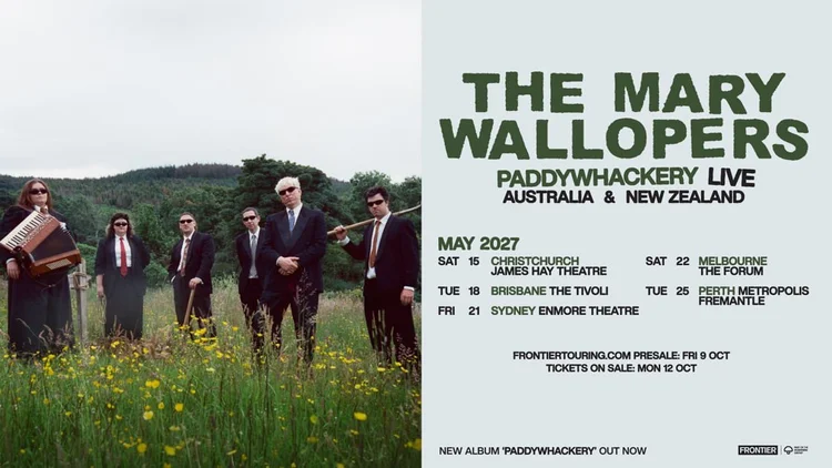 The Mary Wallopers Paddywhackery Live Australian Tour 2027. View dates and tickets.