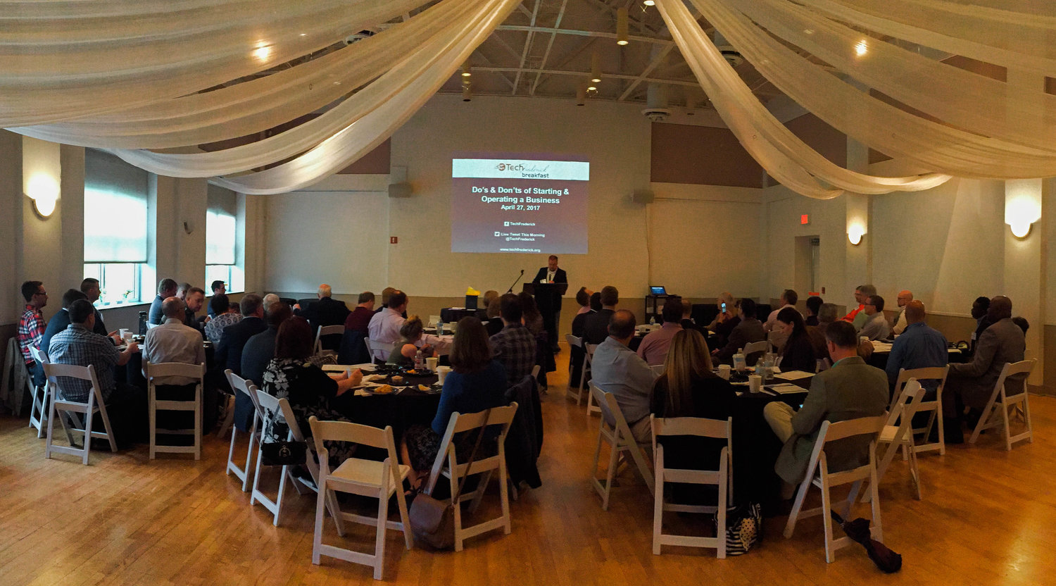 Vaughn Thurman, Swift Software, introduces the keynote speaker