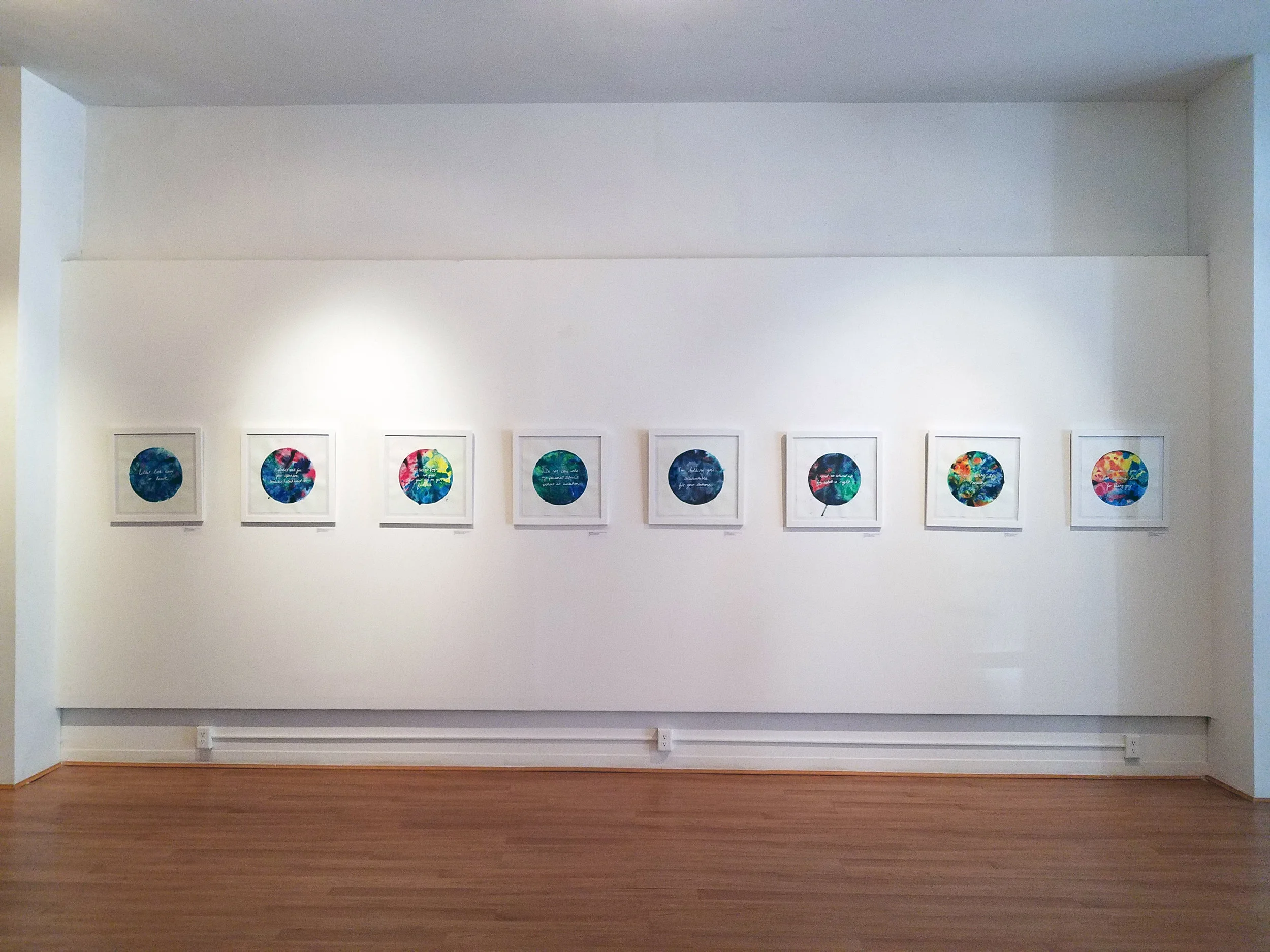 Things I Should've Said on display at Main St Gallery, Buffalo, NY.
