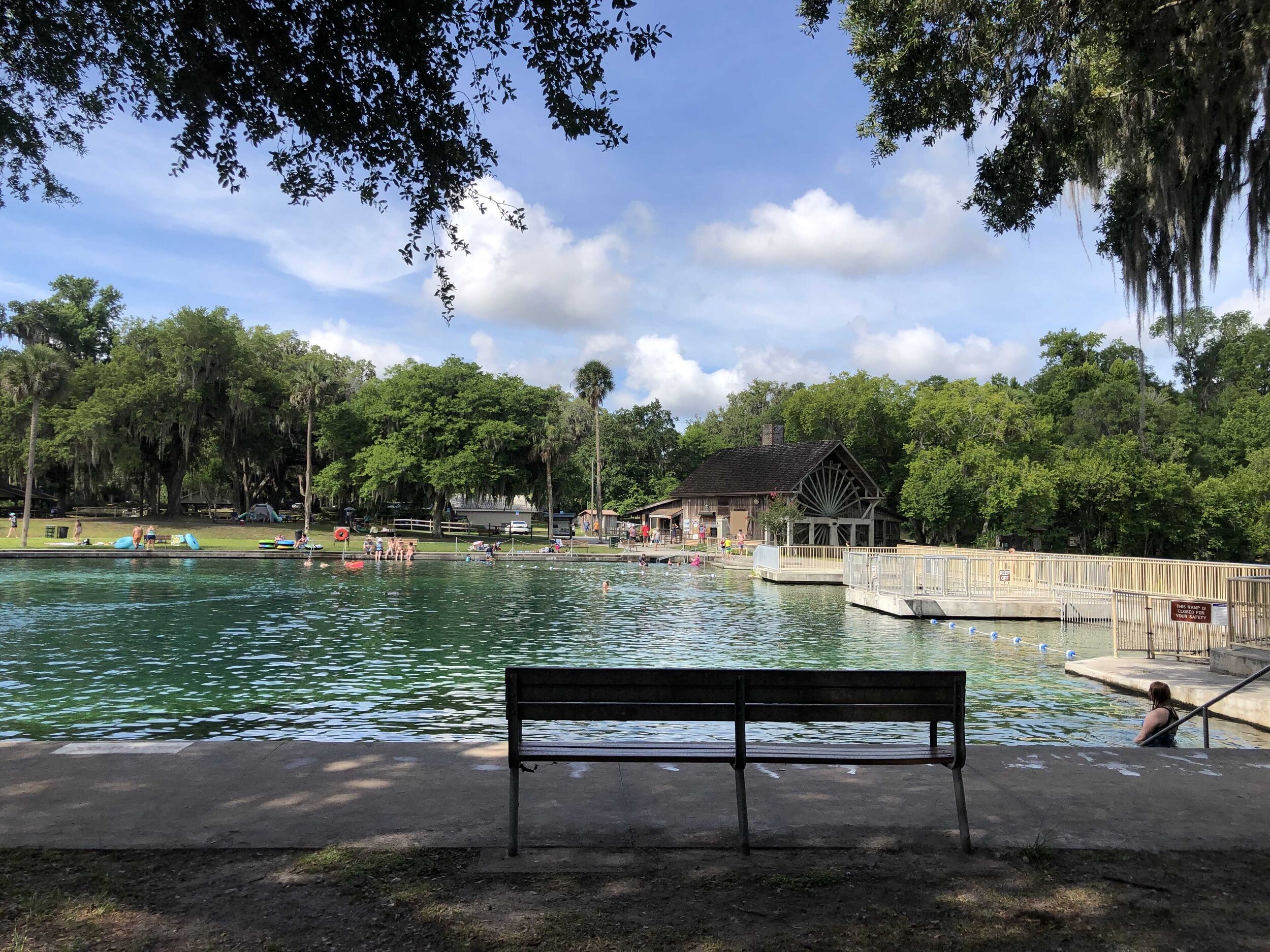  View of the swimming area   (DeLeon Springs State Park)  