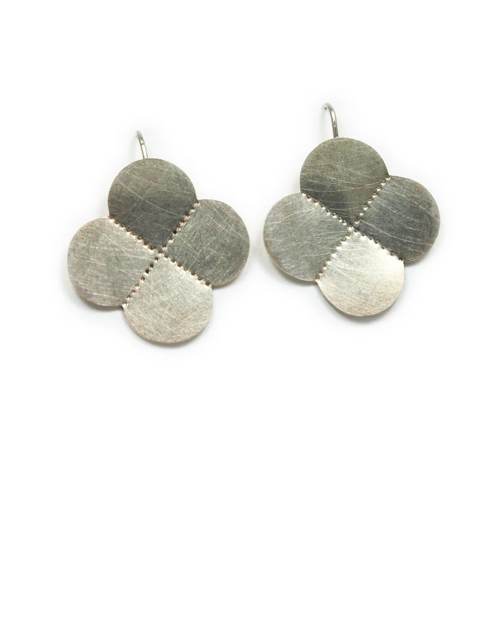 4-Quarter SCALLOPED & FACETED Earrings