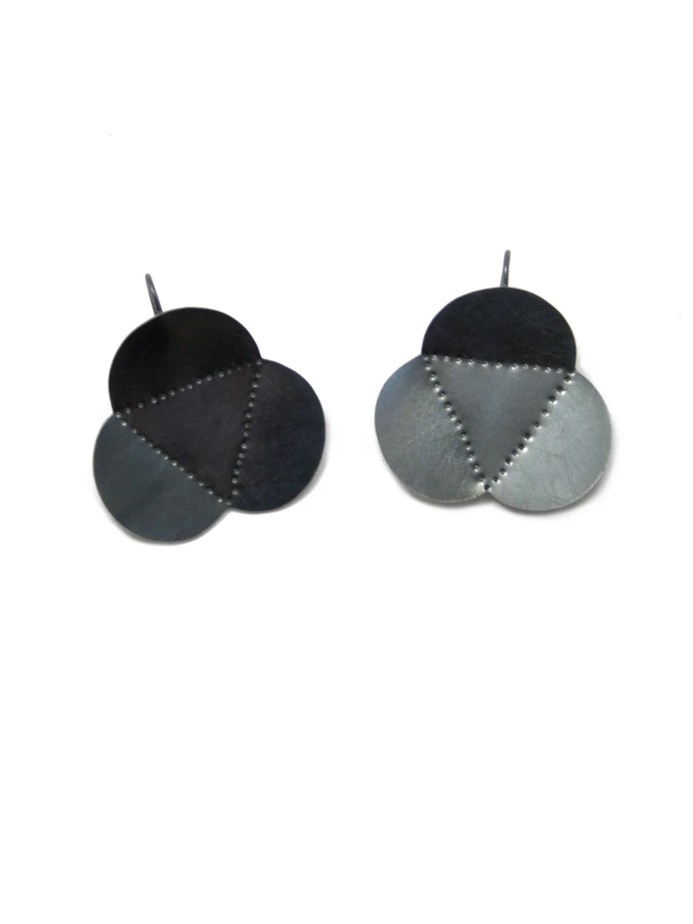 Tri-Fold SCALLOPED & FACETED Earrings