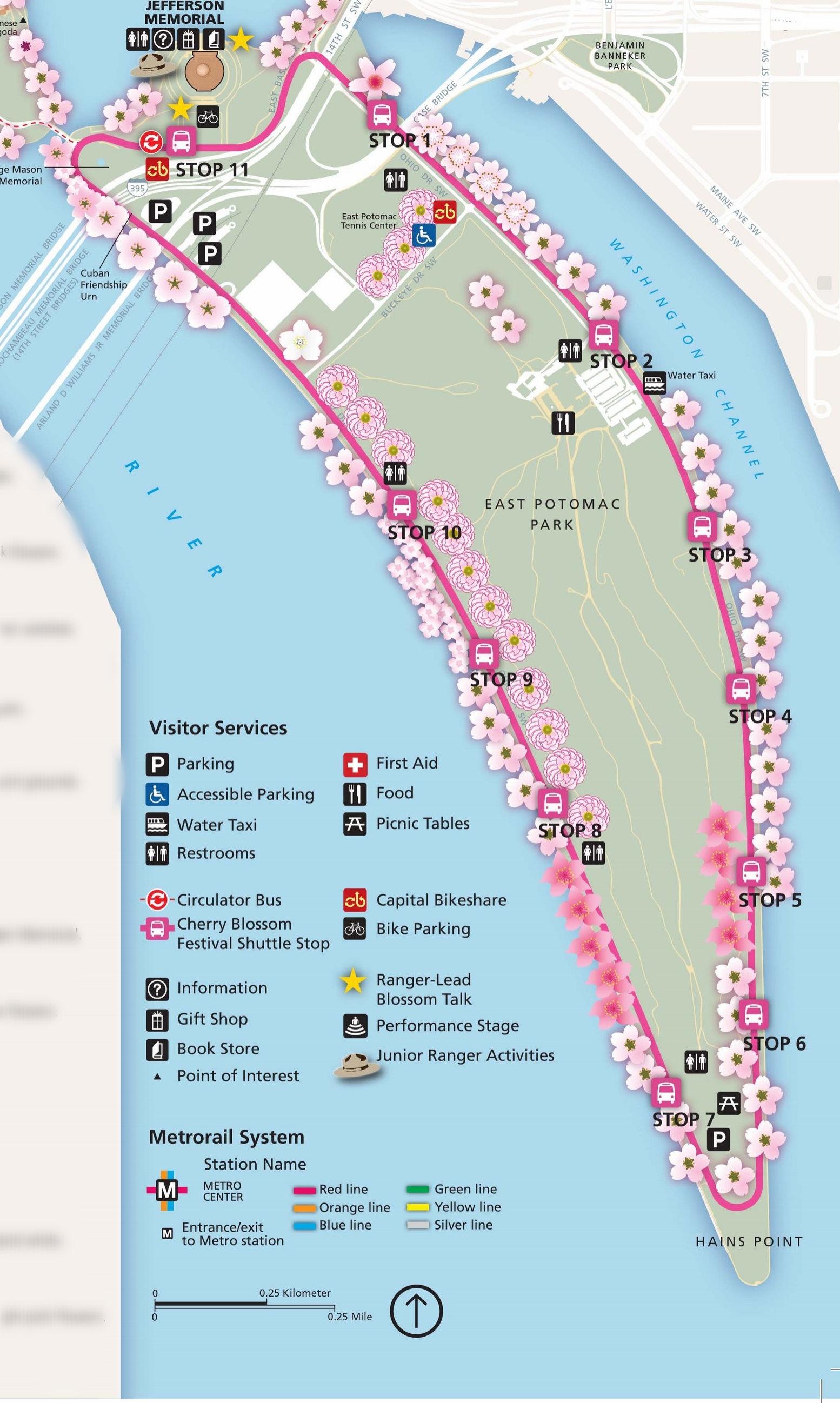 See A Map Of The National Cherry Blossom Parade Route Maps And United