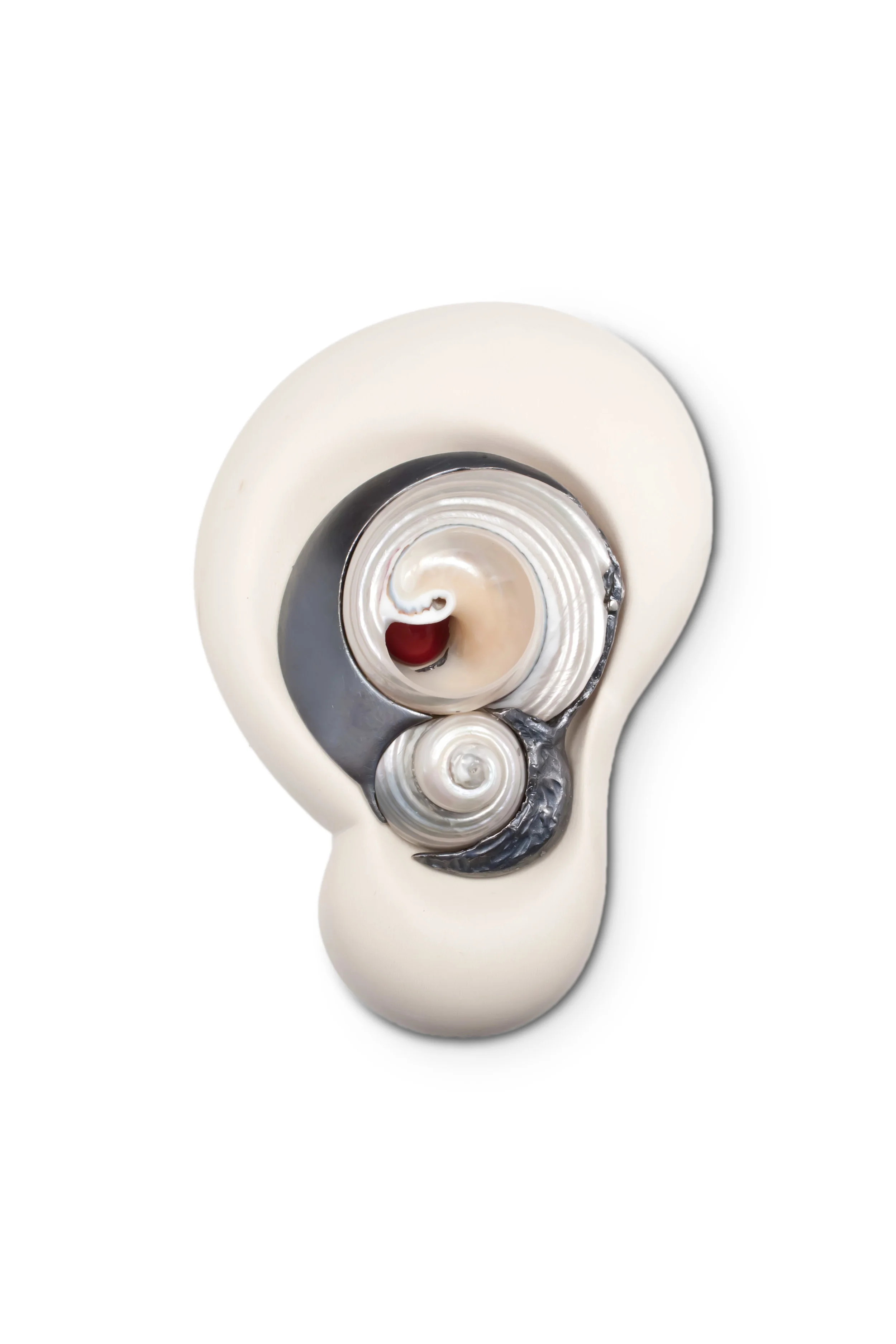 Core III (Brooch in Wooden Base)