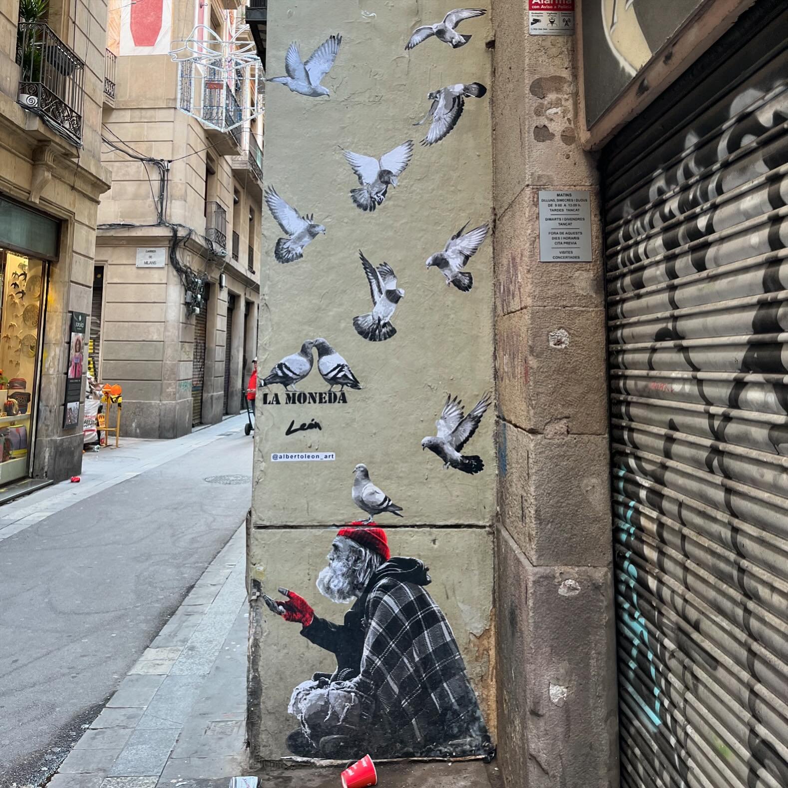 @albertoleon_art #albertoleon_art #streetart #bcnstreetart #streetartbarcelona #wheatpaste #wheatpasteart #wheatpastebarcelona #poster #posterart #posterbarcelona #spraypaintart #spraypaintbarcelona #urbanart #urbanartist #barcelonastreetart #arteenl