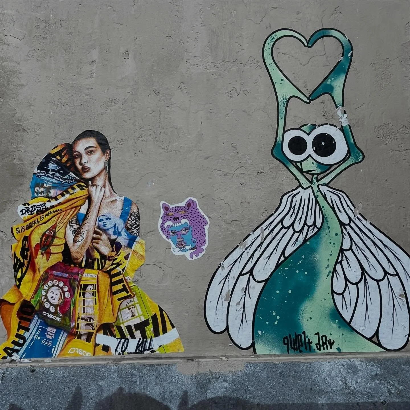 @palomarodriguez.cl @qwert.art #streetart #barcelonastreetart #barcelonastreetstyletour #streetarttourbarcelona #barcelonastreetarttour