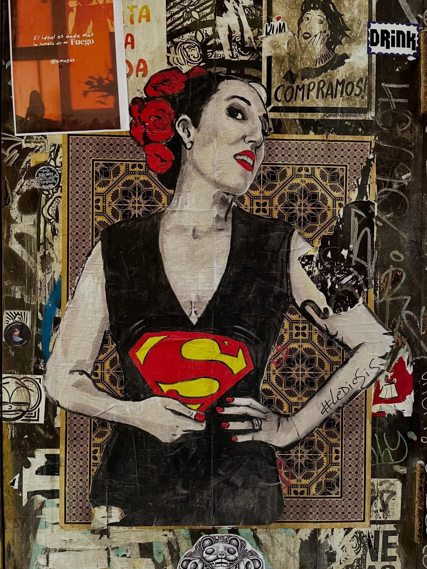 @lediesis #streetart #barcelonastreetart #barcelonastreetstyletour #streetarttourbarcelona #barcelonastreetarttour