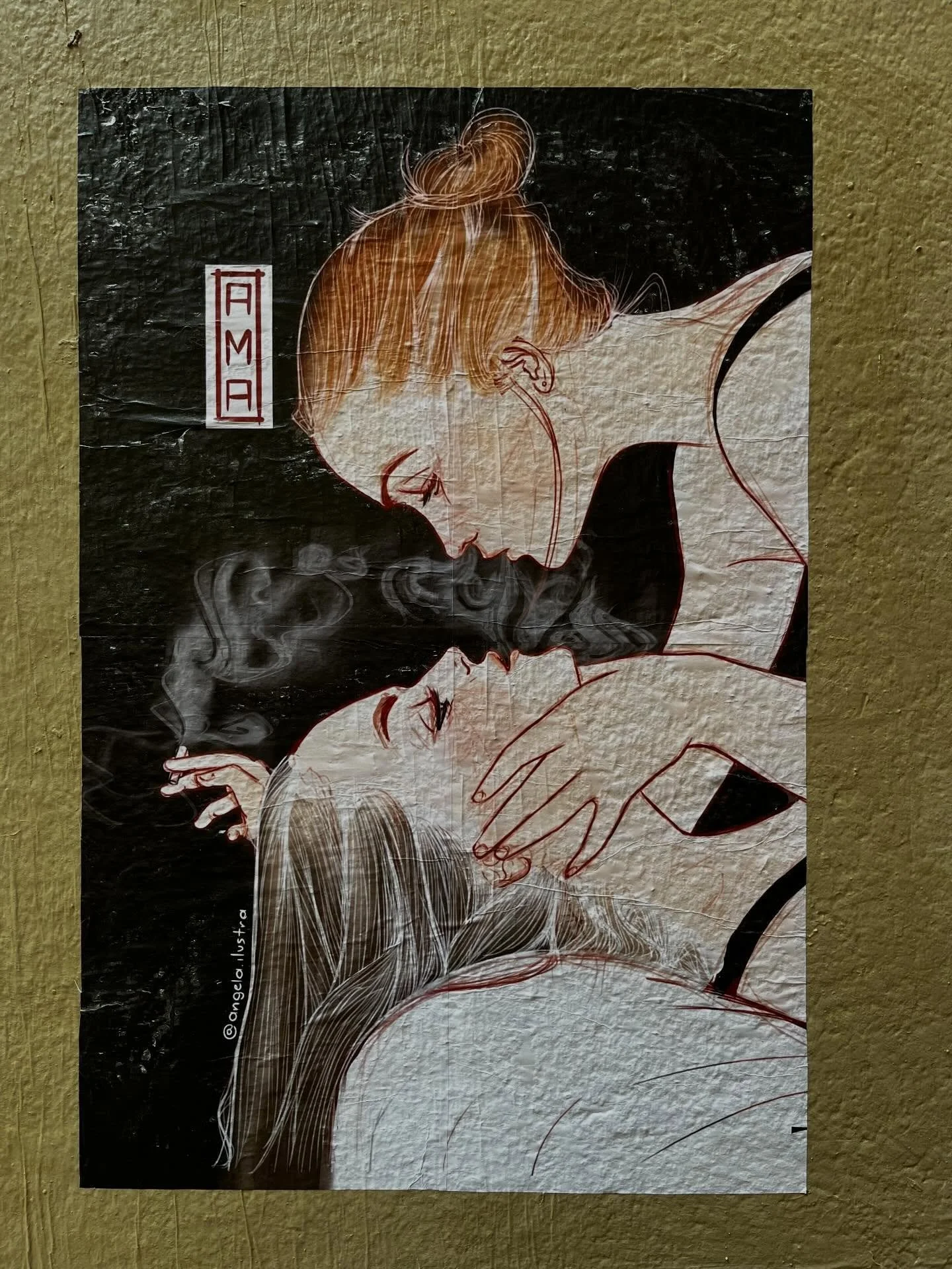 @angela.ilustra #streetart #barcelonastreetart #barcelonastreetstyletour #streetarttourbarcelona #barcelonastreetarttour