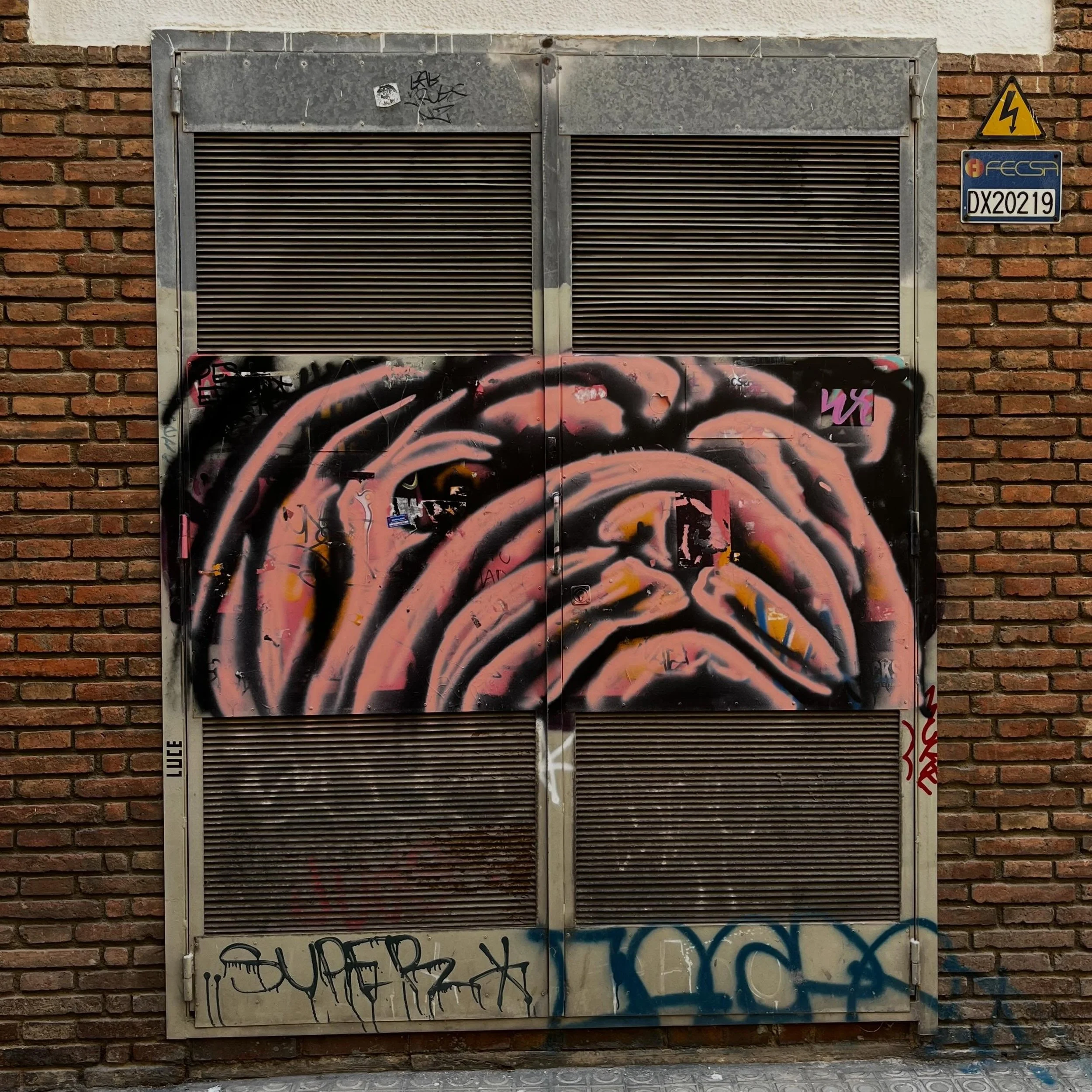 @rojopavez #streetart #barcelonastreetart #barcelonastreetstyletour #streetarttourbarcelona #barcelonastreetarttour