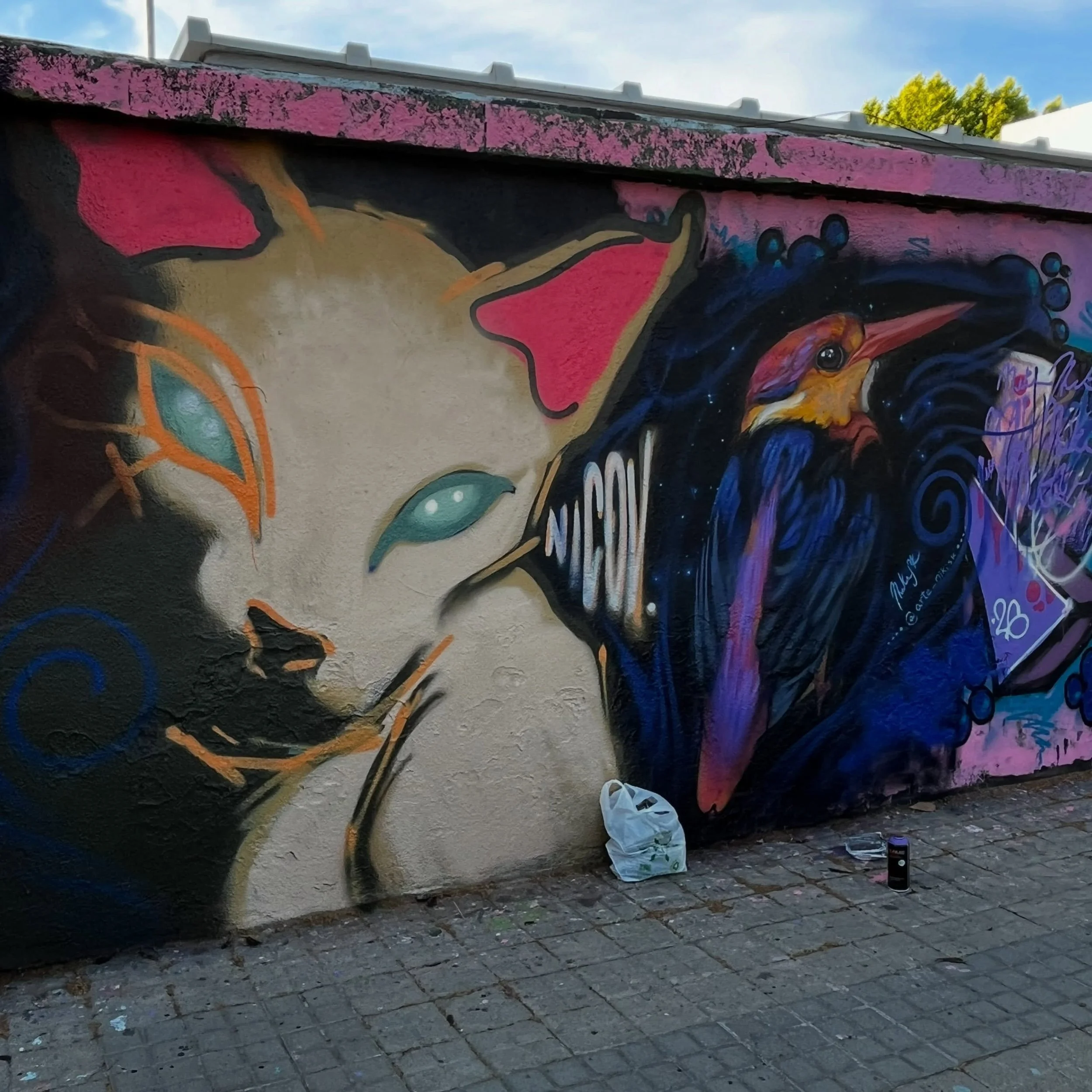 @arte_nikisk #streetart #barcelonastreetart #barcelonastreetstyletour #streetarttourbarcelona #barcelonastreetarttour