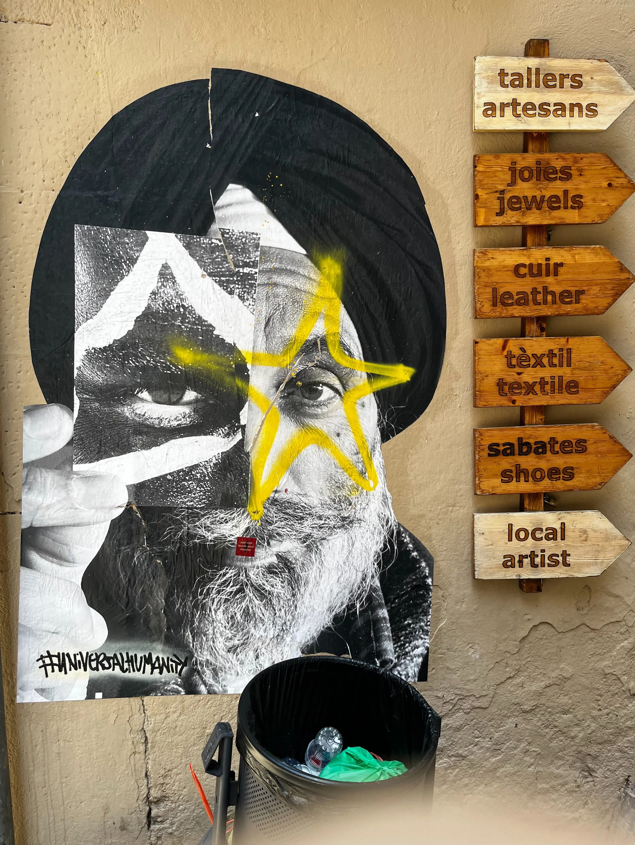 @universalhumanity #streetart #barcelonastreetart #barcelonastreetstyletour #streetarttourbarcelona #barcelonastreetarttour