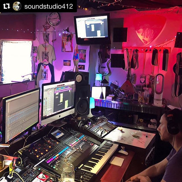 #Repost @soundstudio412 ・・・
@joeyfishbein in the zone at @soundstudio412 for @naughtynalaband this weekend. Great work @joeyfishbein !!
#828isgreat #studioporn #newmusic #WNCMusic #AVLMusic #NaughtyNala #Studio412 @steelpenguinrecords @behringer #X32