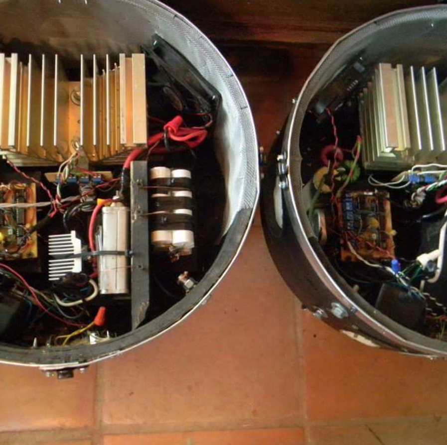Inside view of Musical Tesla Coils