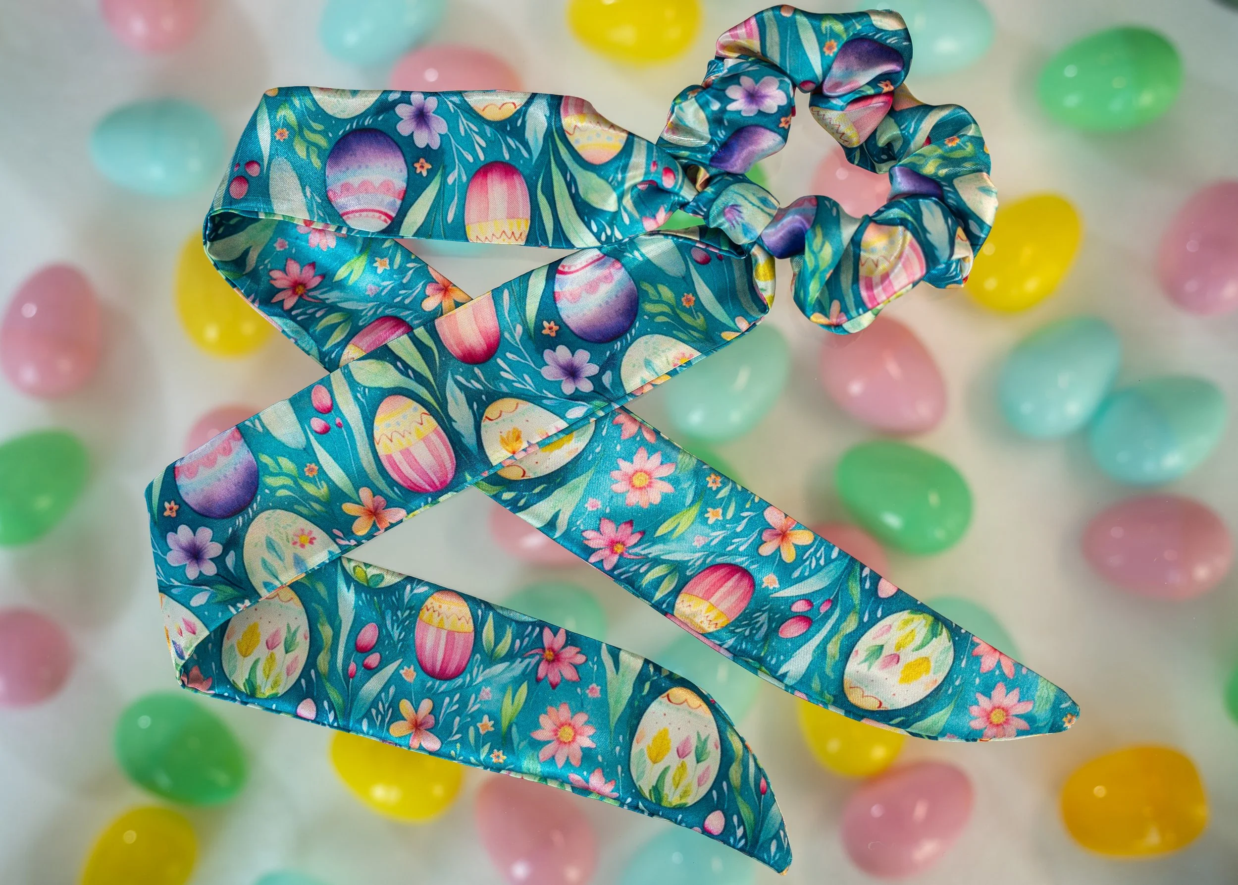 Easter Eggs with Ribbon