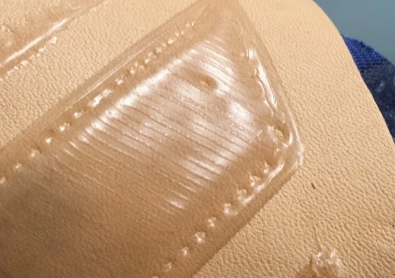 UV Curable resin on Synthetic leather