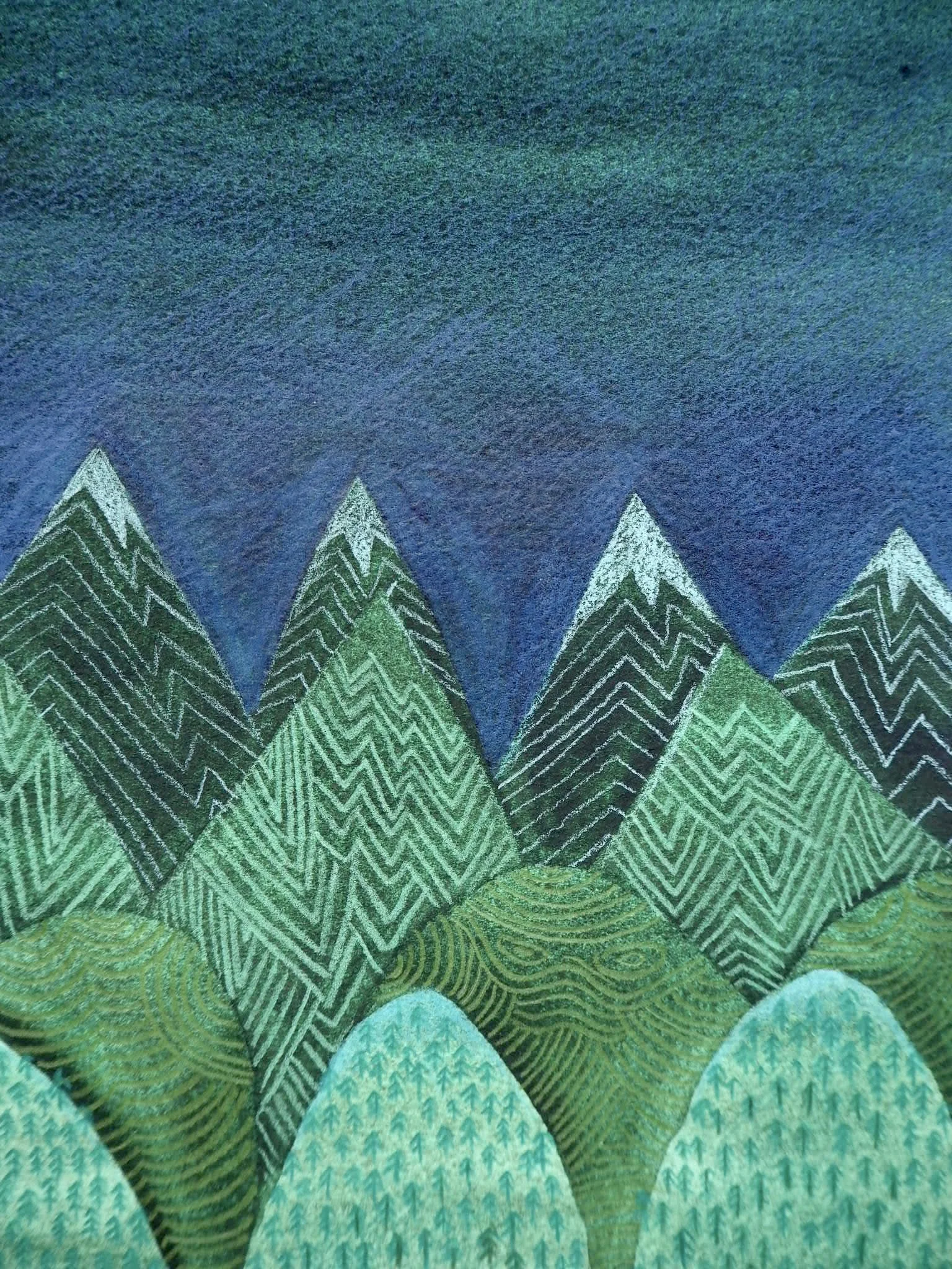 Jade Mountains 28x18cm