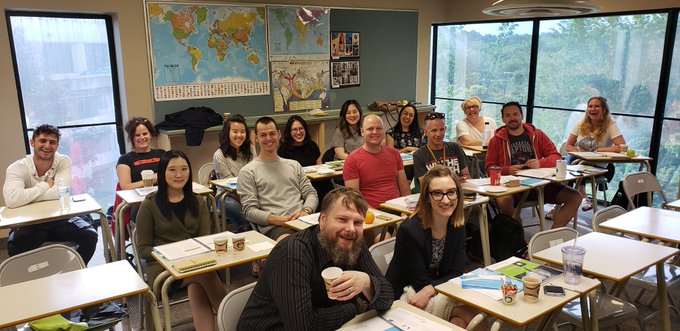 Staff of Bayview Glen school in Toronto, certified in MHFA Youth May 2019.