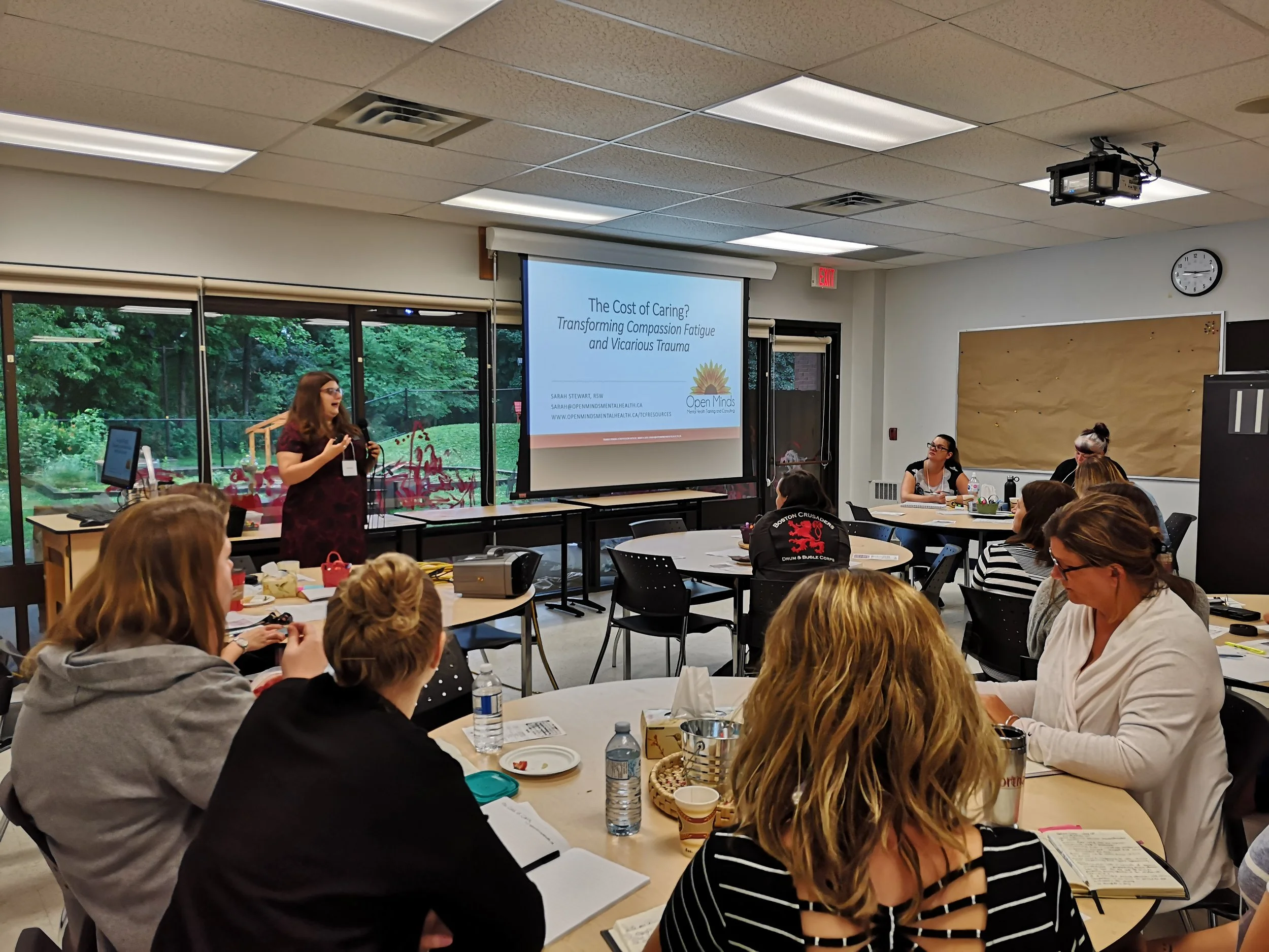 Speaking at the Early Childhood Professional Resource Centre’s Summer Institute: Health and Wellness for the Caring Professions , Conestoga College, Kitchener, ON. July 2019