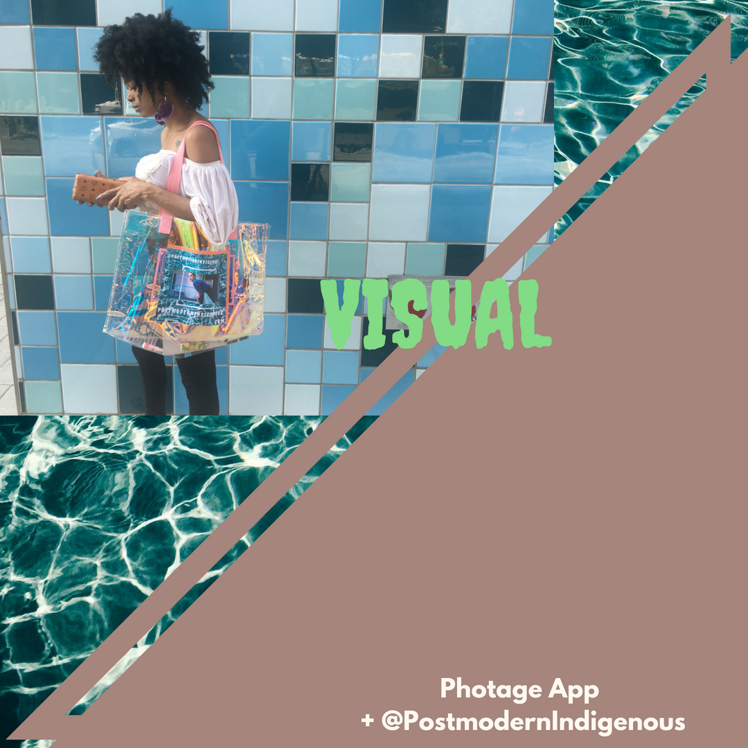 Large, gifted Photage sticker used to create branded tote. | Image via Instagram | Designed by the author (Image & Sticker).